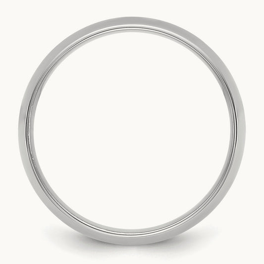 Lightweight Comfort Fit Band, 6.5mm, 10K White Gold