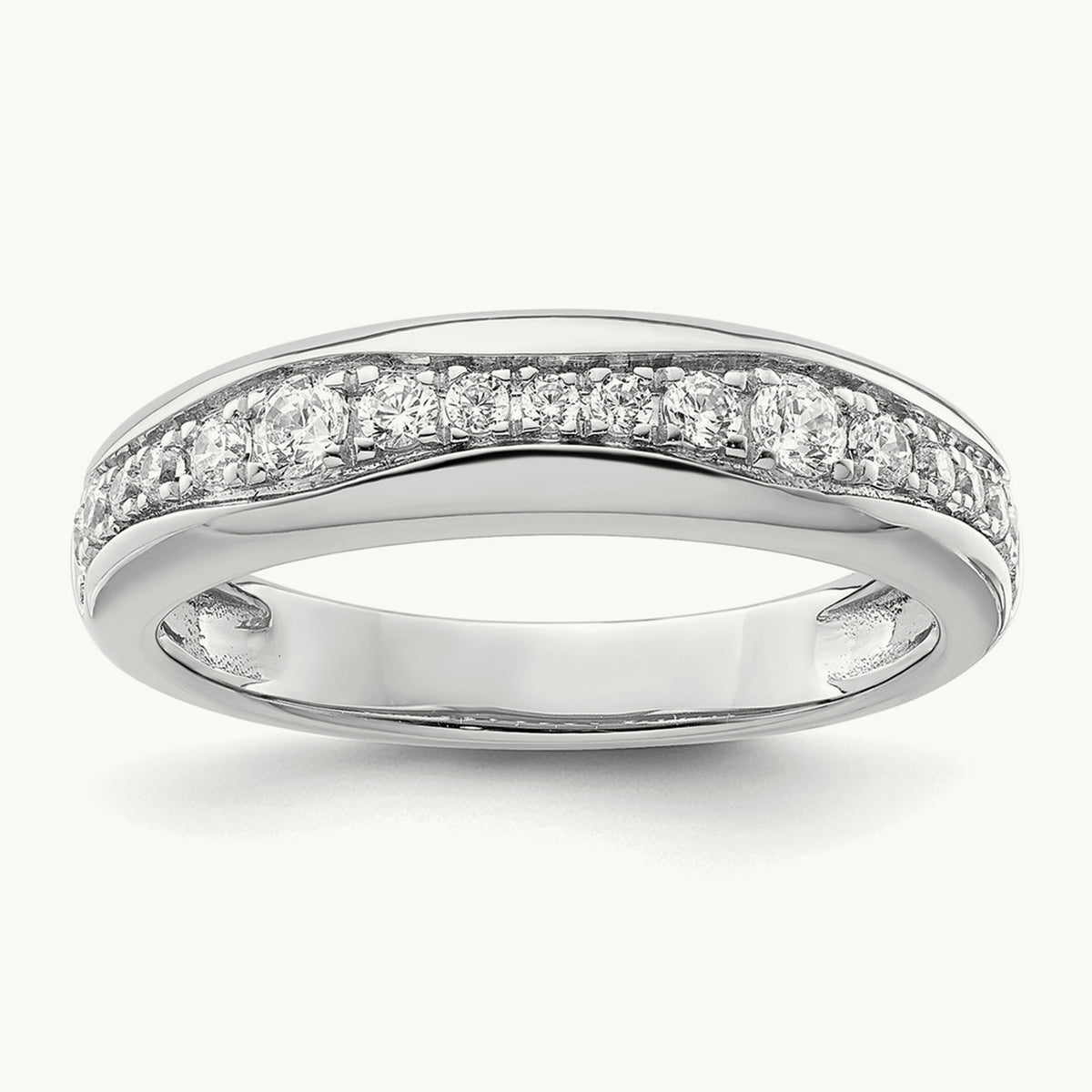 Fashion Band, 0.25 ct tw Lab-Grown Diamond — 14K White Gold