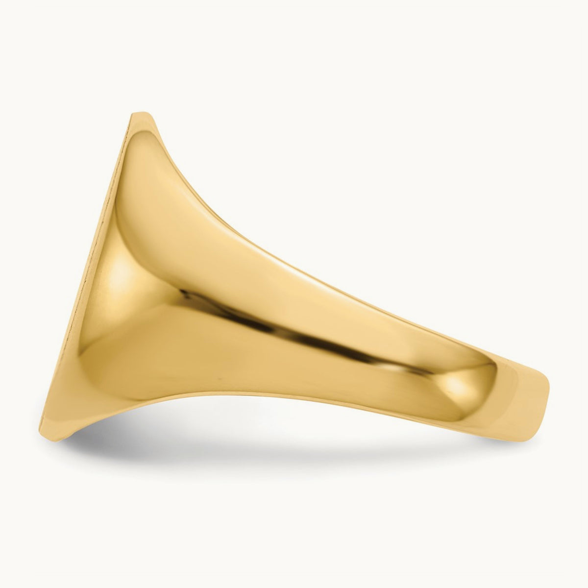 Open Back Mens Signet Ring — photo set