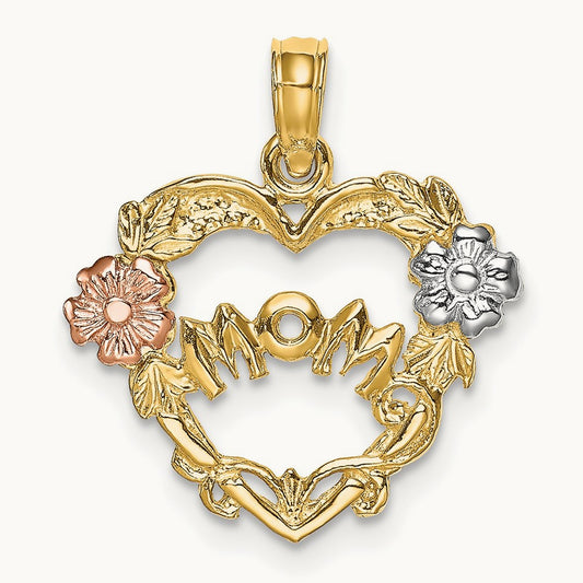 w/ MOM Heart w/Flower Charm — photo set