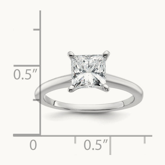 Princess 8X Ring, 1.50 ct tw Lab-Grown Diamond — 14K White Gold