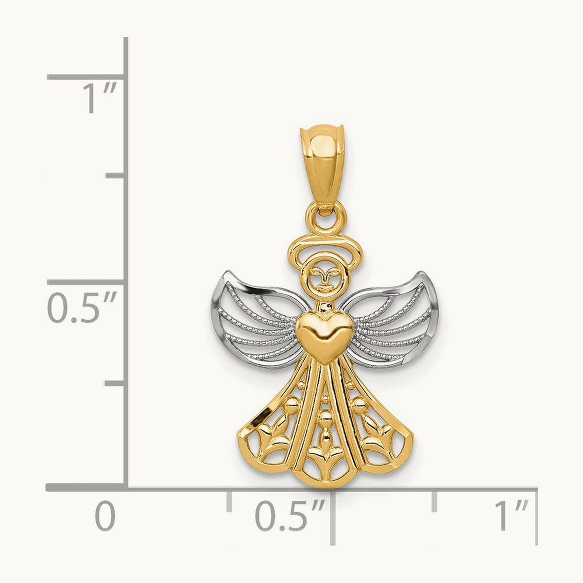 w/ Filigree Angel Pendant — photo set