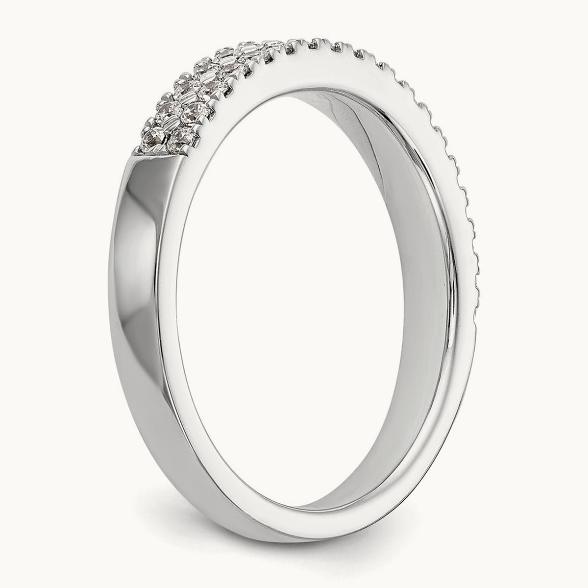 Double Row Band, 0.50 ct tw Lab-Grown Diamond