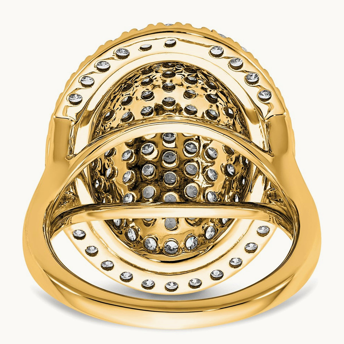 Fashion Ring, 2.25 ct tw Lab-Grown Diamond — 14K Yellow Gold