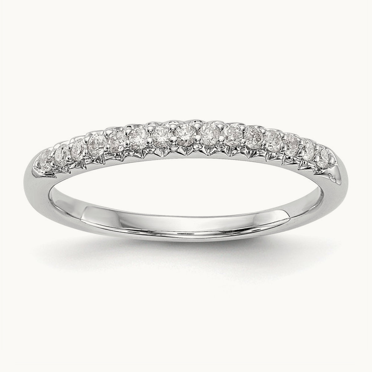 Diamond Wedding Band, 14K White Gold