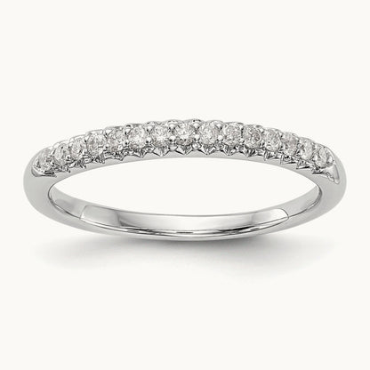 Diamond Wedding Band, 14K White Gold