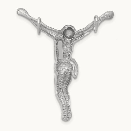 Jesus Chain Slide, 14K White Gold