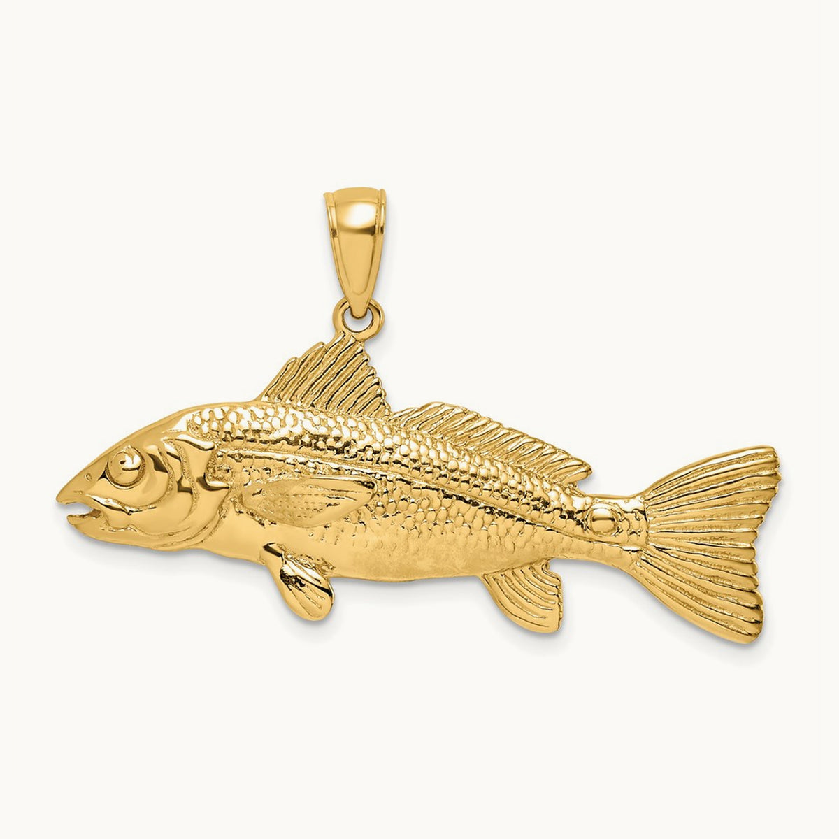 3-D Red Fish Charm — 14.8mm