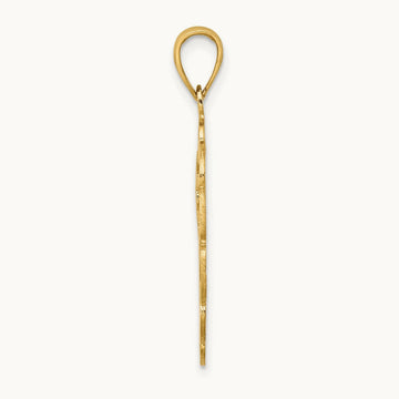 Pelican In Circle Charm, 14K