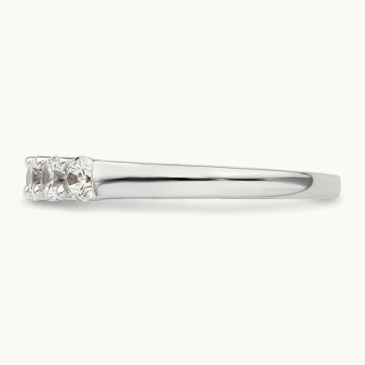 5-Stone Diamond Band, 14K White Gold