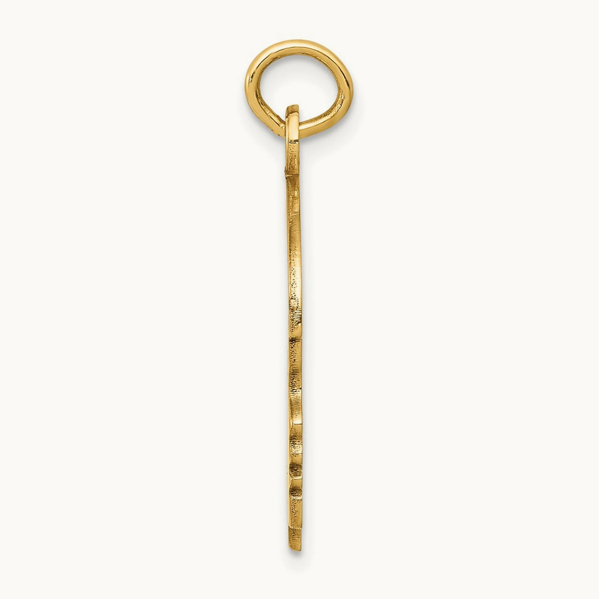 Solid Polished Boys Head Charm, 14K