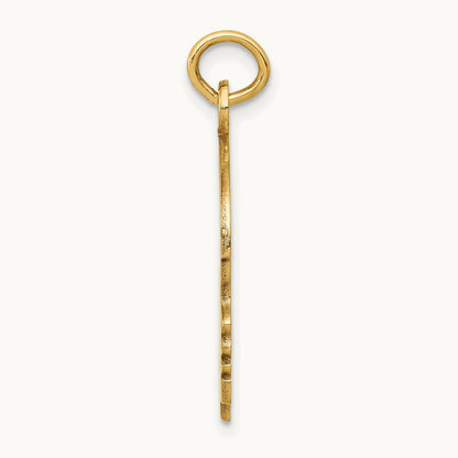 Solid Polished Boys Head Charm, 14K