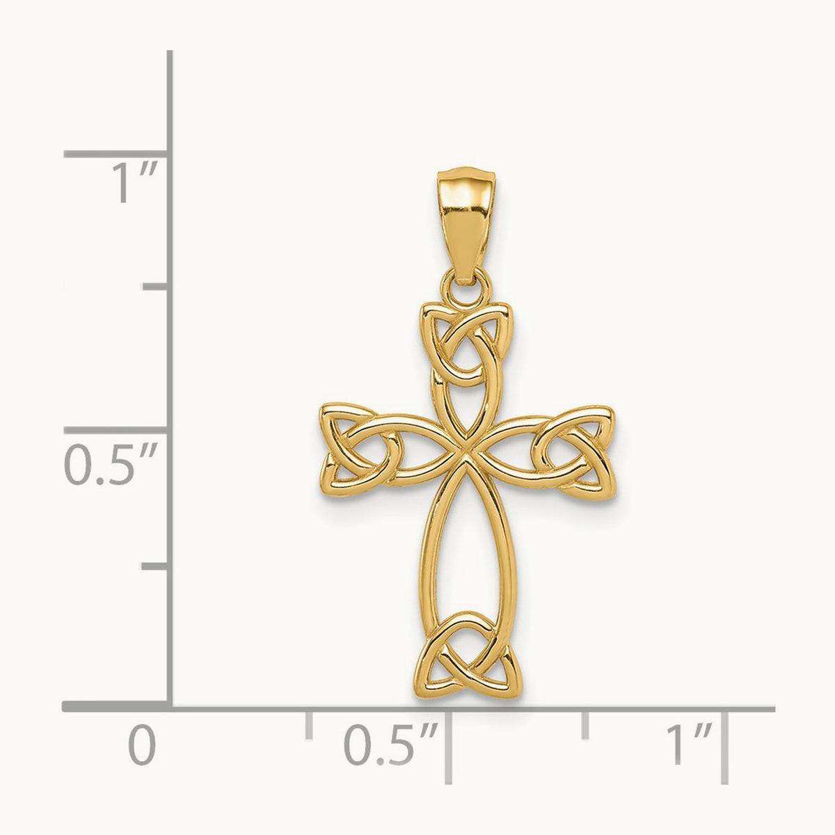 Celtic Knot Cross, 14K