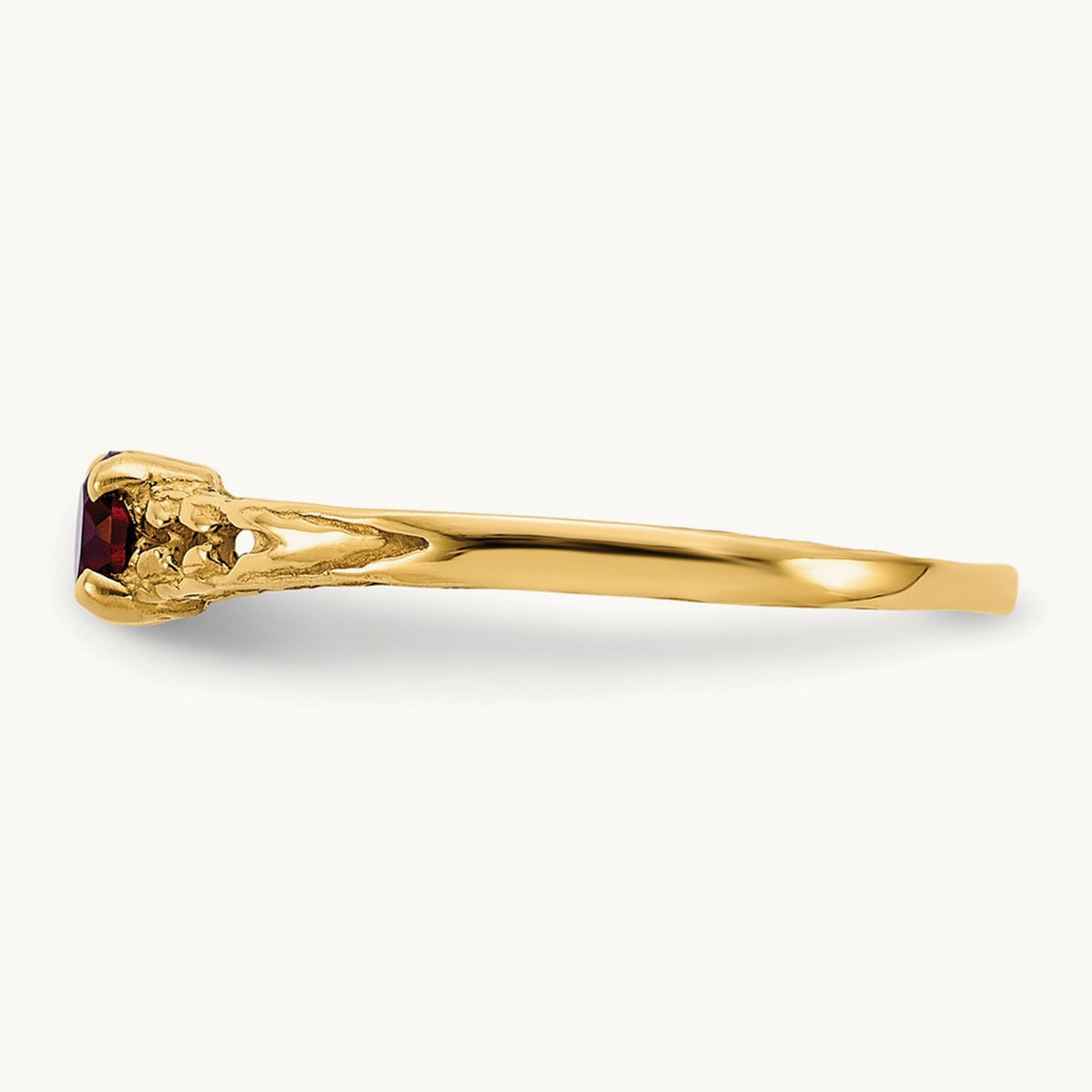 Madi K Garnet Birthstone Baby Ring, 3mm, 14K