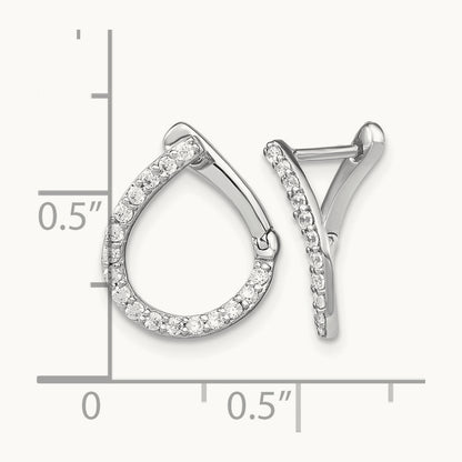 Hinged Hoop Earrings, 0.25-0.75 ct tw Lab-Grown Diamond
