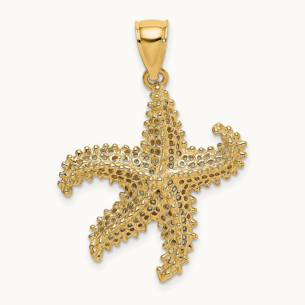 Starfish Pierced Charm, 14K