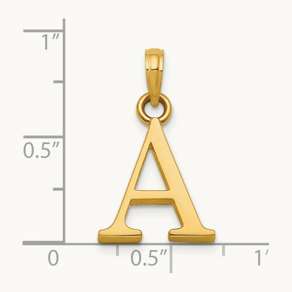 Initial Pendant, 14K