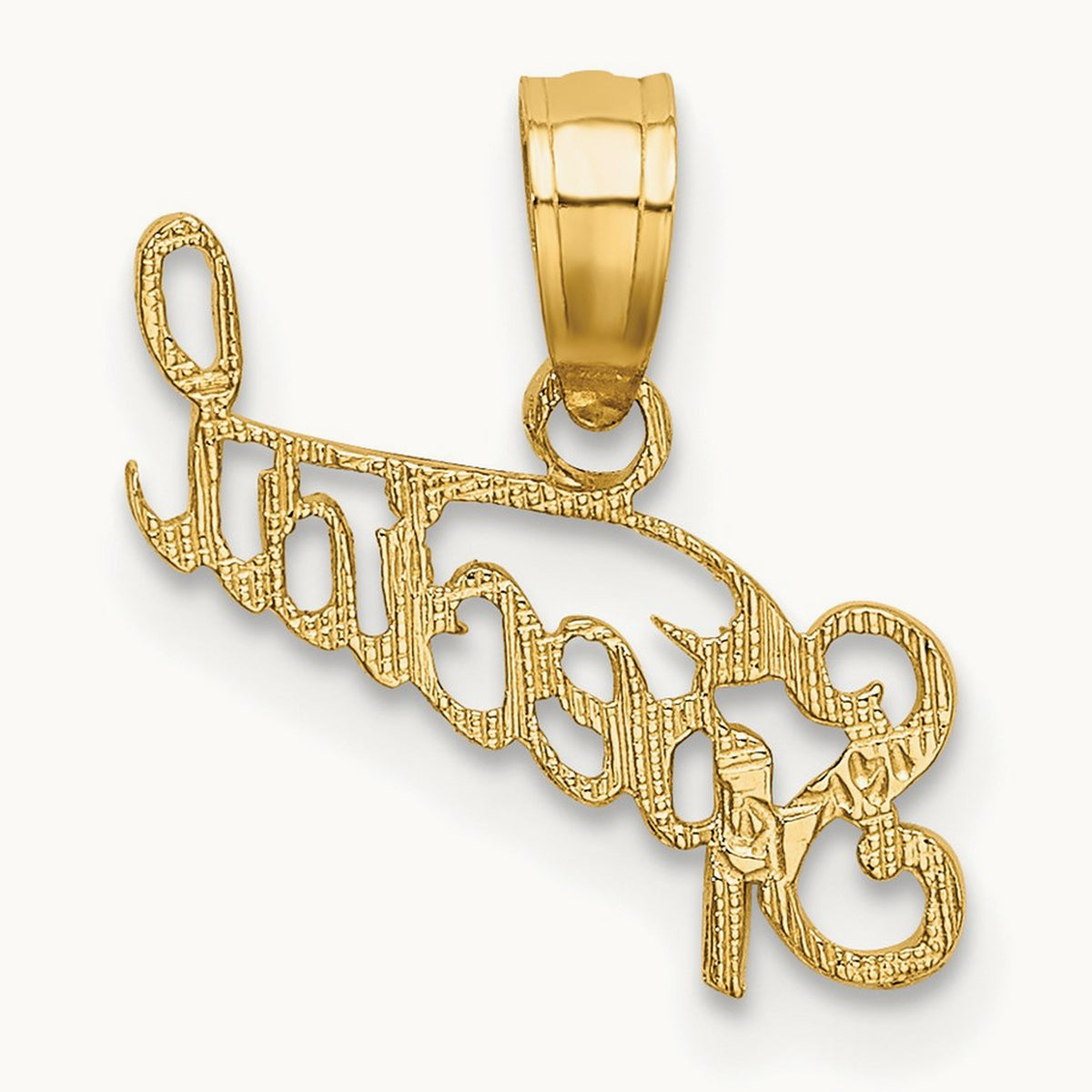 Polished and Textured SPECIAL Charm — 15.4mm