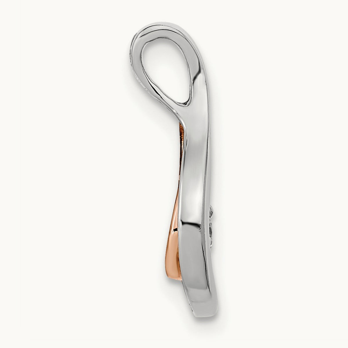 Polished Fancy Diamond Chain Slide — photo set