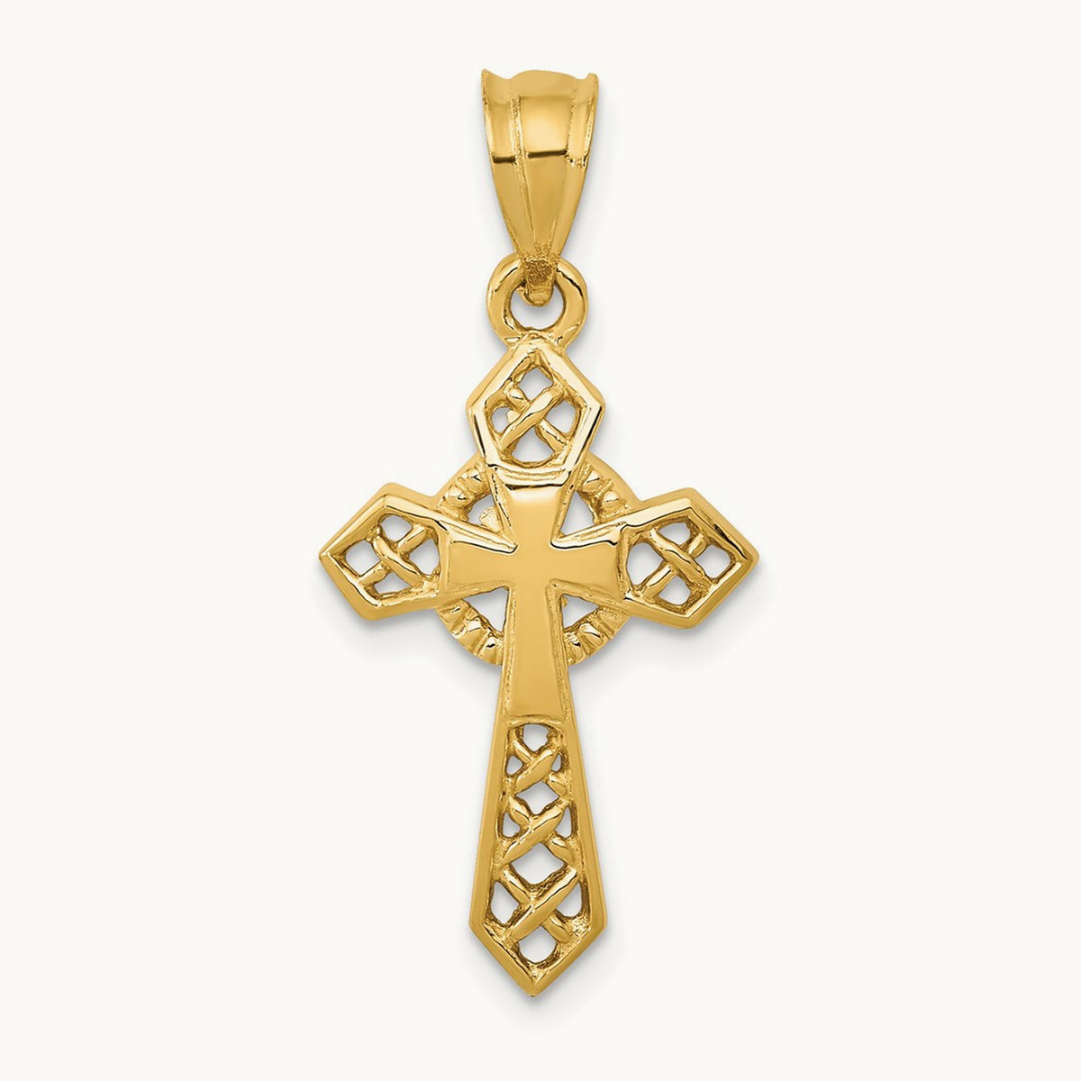 Celtic Cross Pendant, 14K