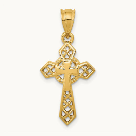 Celtic Cross Pendant, 14K