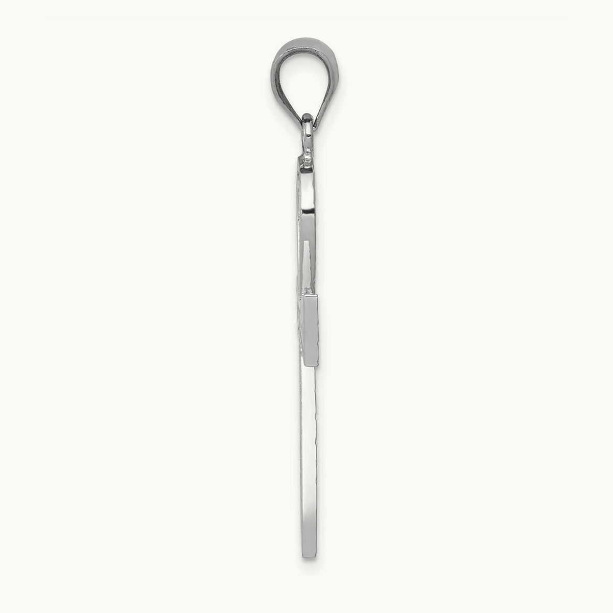 Ankh Cross Pendant — 14K White Gold, 39mm