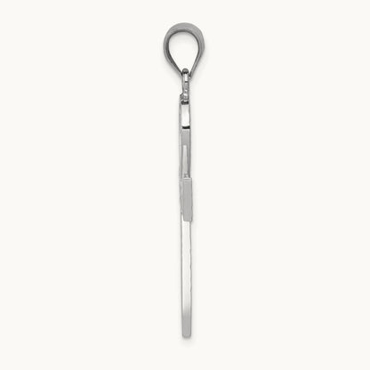 Ankh Cross Pendant — 14K White Gold, 39mm