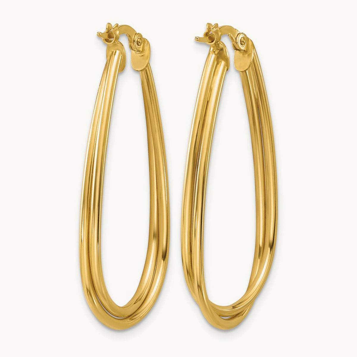 Polished Twist Hoop Earrings — Leslie's — photo set