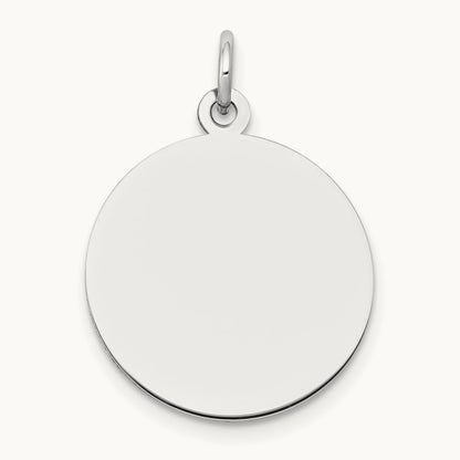 Plain .035 Gauge Round Engravable Disc Charm — 25mm