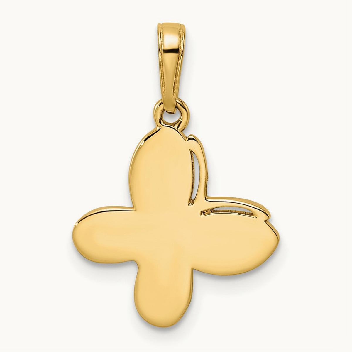 and Diamond-cut Fancy Butterfly Pendant — photo set