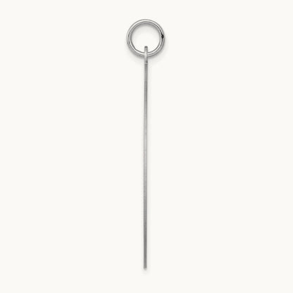 Round Disc Charm, 14K White Gold
