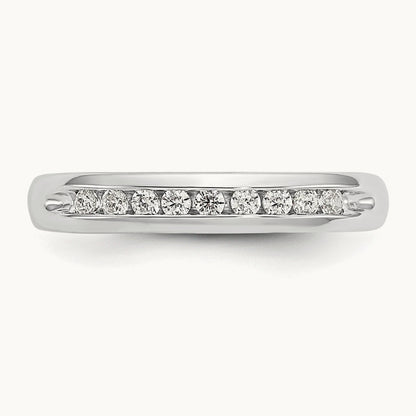 9-Stone Diamond Channel Band — 0.20 ct tw, 7