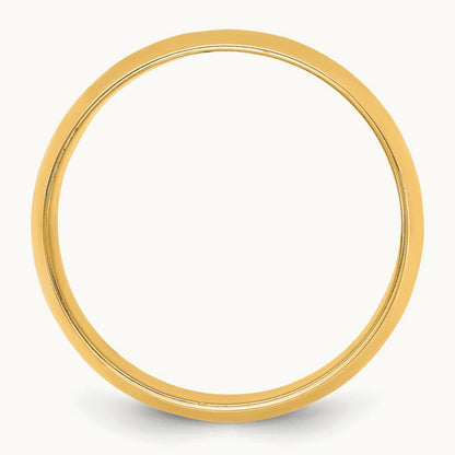 Lightweight Half Round Band, 10mm, 10K Yellow Gold