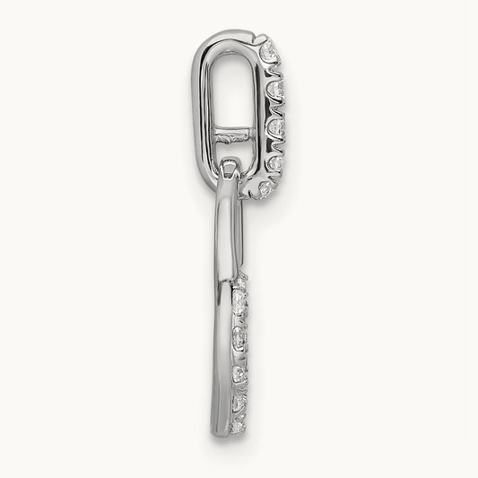 Circle Dangle Pendant, 0.25 ct tw Lab-Grown Diamond