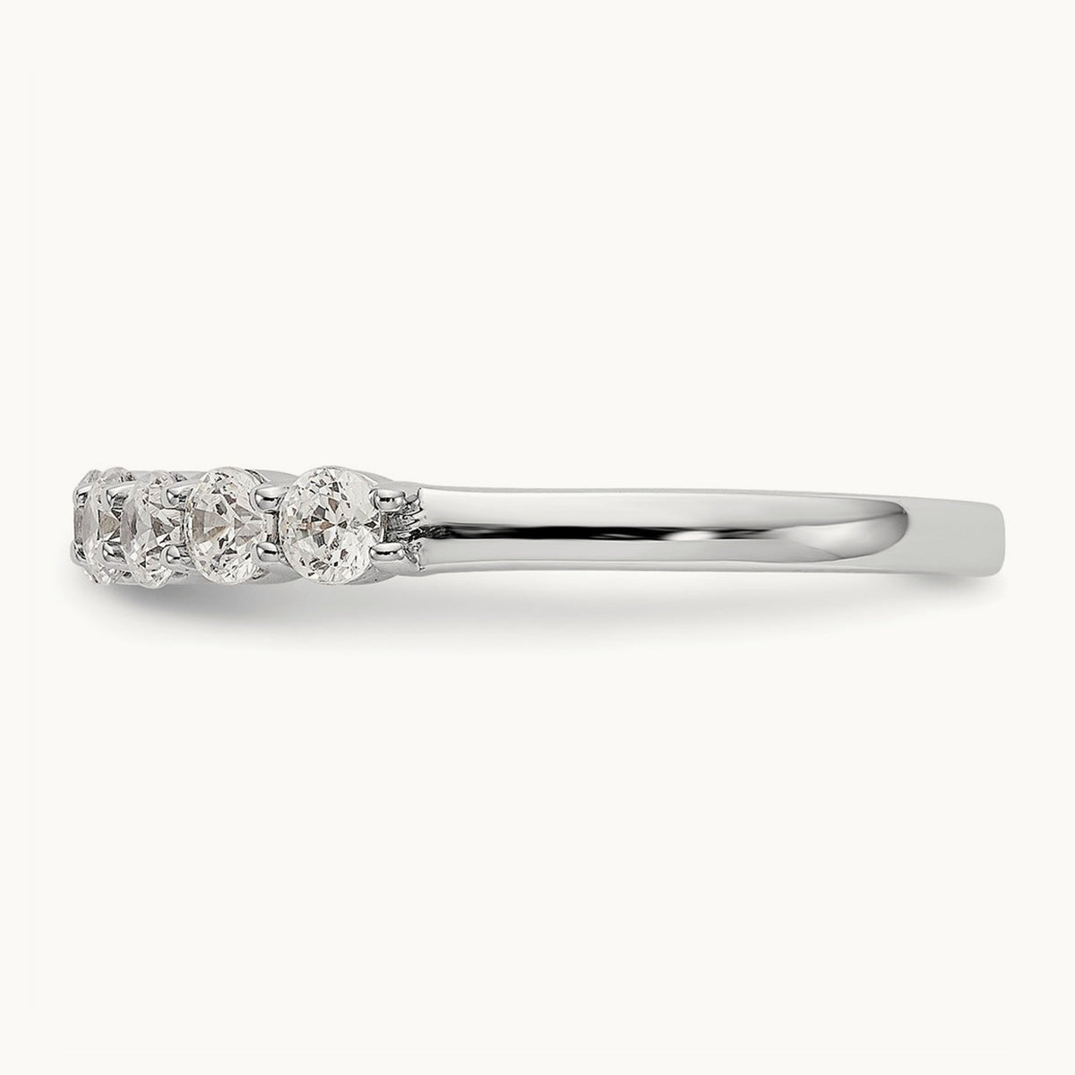 11-Stone Diamond Band, 14K White Gold