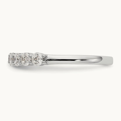 11-Stone Diamond Band, 14K White Gold