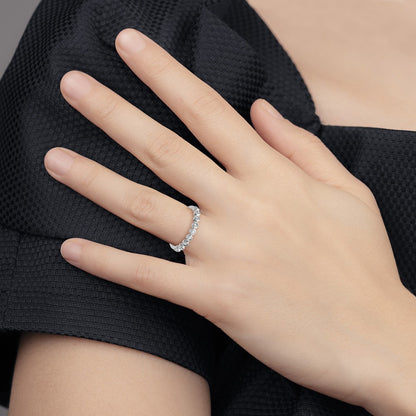 Fashion Band, 0.20 ct tw Lab-Grown Diamond — 14K White Gold