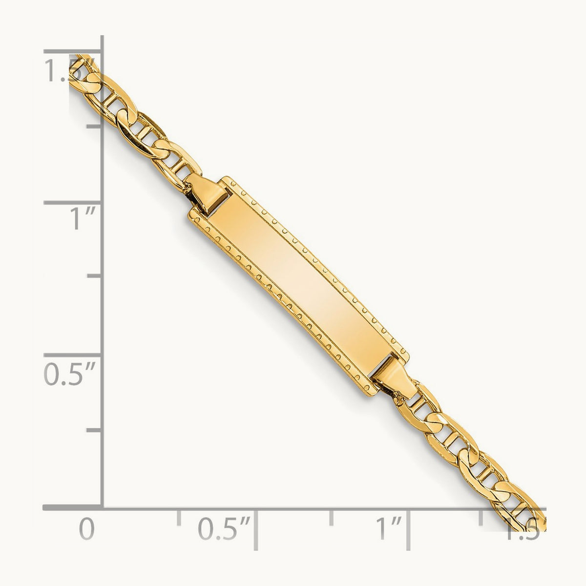 Children's Anchor Link ID Bracelet, 14K