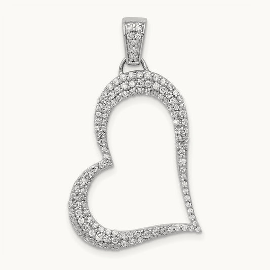 Diamond Heart Pendant — 35.5mm