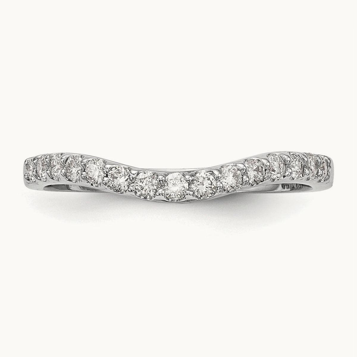 Diamond Wedding Band, 14K White Gold