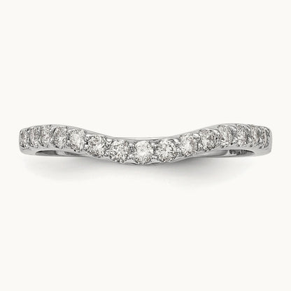 Diamond Wedding Band, 14K White Gold