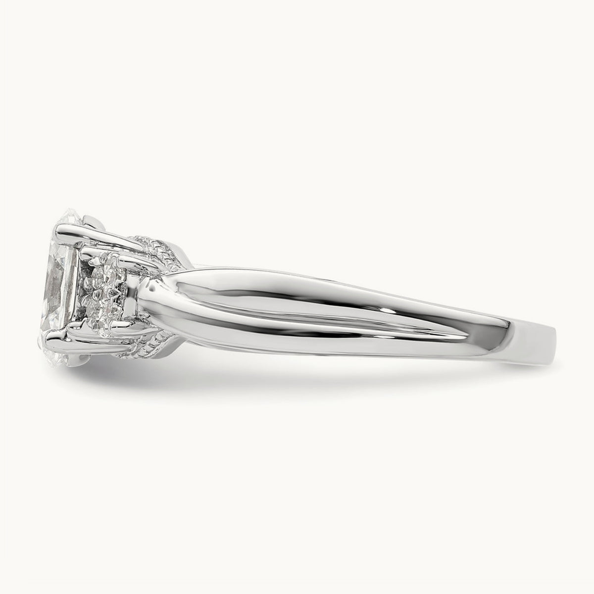 Semi-Mount Engagement Ring, 0.10 ct tw Lab-Grown Diamond