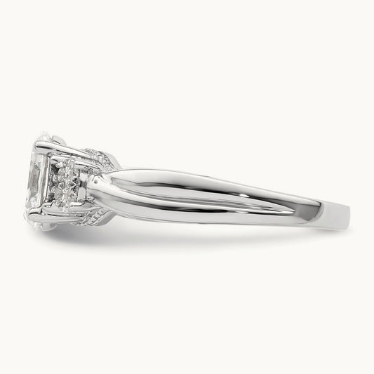 Semi-Mount Engagement Ring, 0.10 ct tw Lab-Grown Diamond