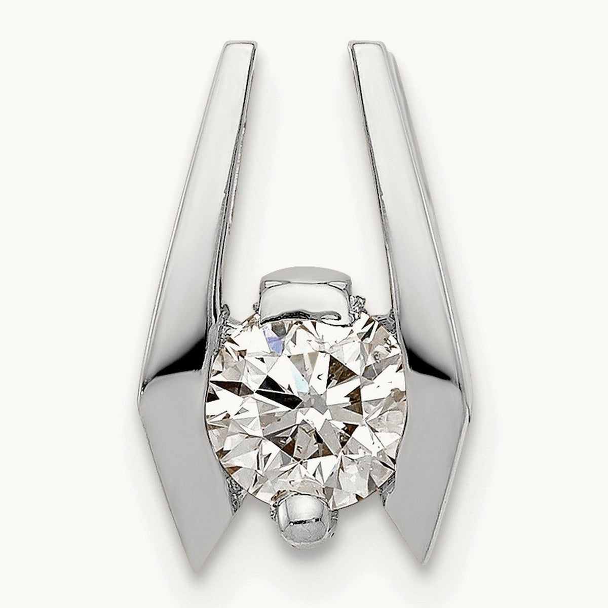 Diamond Slide — 14K White Gold