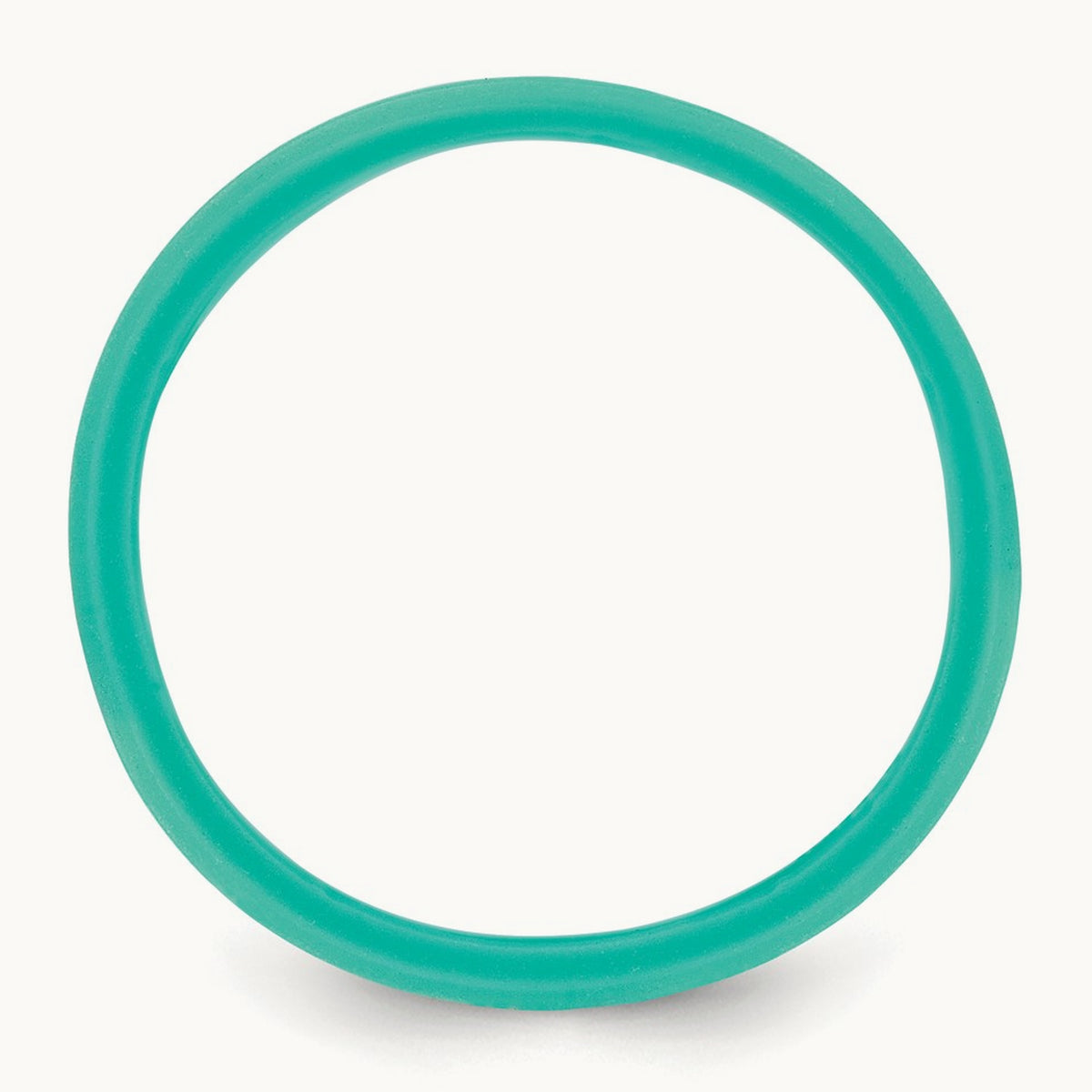 Silicone Aqua Blue 8.50mm Grooved Band