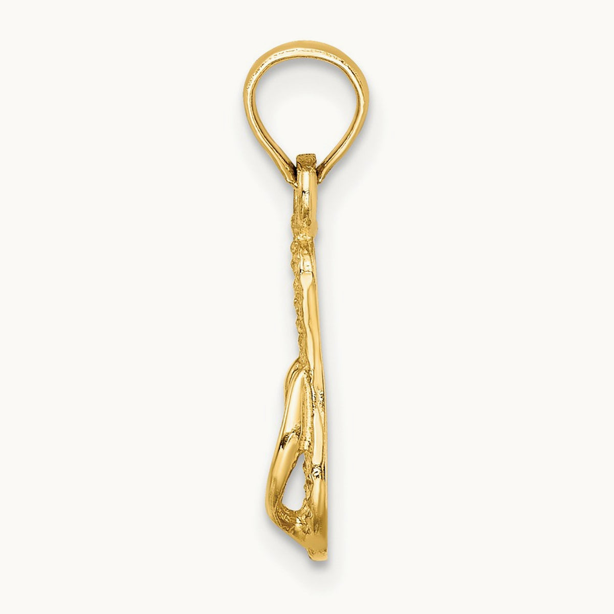 3D MYRTLE BEACH Single Flip-Flop Charm, 14K