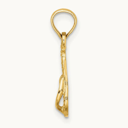 3D MYRTLE BEACH Single Flip-Flop Charm, 14K