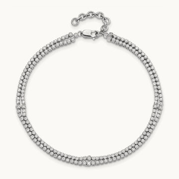 2 Strand with Ext Bracelet, 2.75 ct tw Lab-Grown Diamond