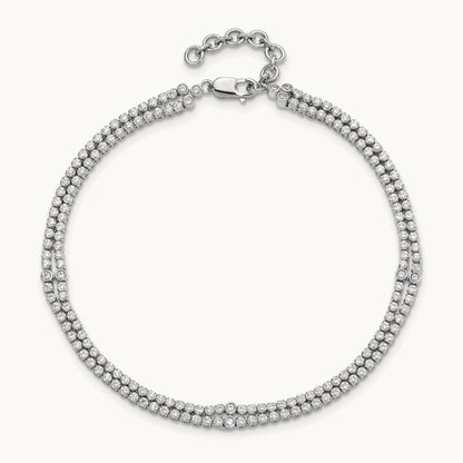 2 Strand with Ext Bracelet, 2.75 ct tw Lab-Grown Diamond