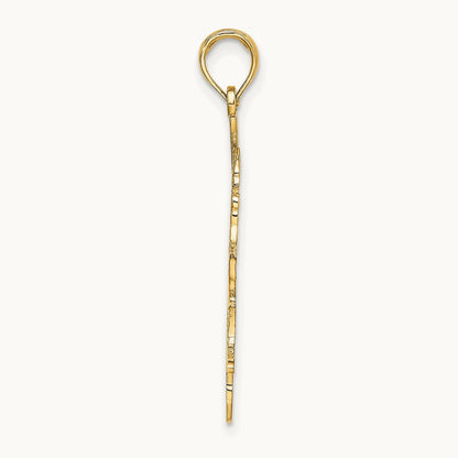 Baseball Batter Charm, 14K